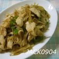 JACK0904's cooksnap of when they made ごぼうと鶏肉の甘辛炒め.