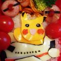 mom0127's cooksnap of when they made キャラ弁＊ピカチュウ.