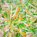しんちゃのすけ's cooksnap of when they made ニンニク香る豆苗炒め〜野菜+豚コマ入り♪.