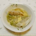 pitachan1's cooksnap of when they made 簡単♪市販の餃子と白菜の食べる卵スープ.