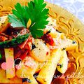 リとmam's cooksnap of when they made ポテトとドライトマトのジェノベーゼ風.