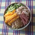 亜久里's cooksnap of when they made 冷やし中華にかかせない薄焼き玉子.