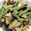 ぴぉたん's cooksnap of when they made お弁当・箸休めにナスとインゲンのごま和え.