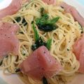 Naotani's cooksnap of when they made 生ハムとほうれん草の簡単クリームパスタ♪.