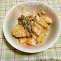 まほごん's cooksnap of when they made 簡単♪鶏むね肉とアスパラのマヨ炒め.