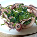 茶っこ's cooksnap of when they made ～いかとほうれん草のこくうま炒め～.