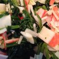 hosizukiyo's cooksnap of when they made カニカマとほうれん草のごまポン！.