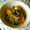 ＭＯＫＯＳＮＯＷ's cooksnap of when they made ☆小松菜と豚肉と厚揚げの煮浸し☆.