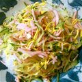 yomoaya's cooksnap of when they made 簡単 春雨サラダ.