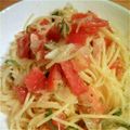 あおなおちゃん's cooksnap of when they made 和えるだけ^ ^トマトとツナの冷製パスタ.
