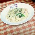 セカイノハジマリ's cooksnap of when they made ほうれん草とベーコンのペペロンチーノ.