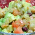 腹の上のポニョポニョ's cooksnap of when they made アボカドとお豆のサラダ（★ノンオイル）.