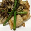 べすママ's cooksnap of when they made ササミ舞茸アスパラの香り焼き❤ダイエット.