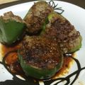 yk_nomu's cooksnap of when they made 大きいピーマンで☆ピーマンの肉詰め.