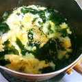 ゆかみお's cooksnap of when they made あっという間の！わかめと卵のスープ.