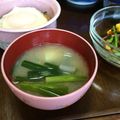 ＲＫまま's cooksnap of when they made ✿うちの定番！じゃがニラの味噌汁✿.
