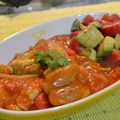 よっしゃん's cooksnap of when they made チキントマトカレー～アボカドのせ.