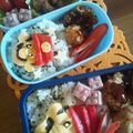 mochiyo123's cooksnap of when they made キャラ弁～スーパーマリオ弁当～.
