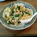 NYCファミリー's cooksnap of when they made 簡単ニラ玉炒飯.