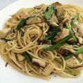 わがさん's cooksnap of when they made キノコと小松菜と塩昆布のパスタ☆.