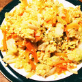 オレンジころん's cooksnap of when they made 人参と卵とキャベピーの炒め物.