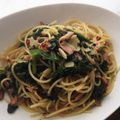 ジンジャエ-ル's cooksnap of when they made アンチョビ★ベーコンとほうれん草のパスタ.