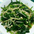 お腹の中のまめちゃん's cooksnap of when they made ほうれん草とえのきの麺つゆバター.