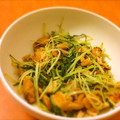 74nanashi's cooksnap of when they made 水菜と油揚げの煮浸し風❤ 炒めもの.
