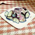 セカイノハジマリ's cooksnap of when they made 茄子とベーコンの炒め物.