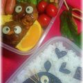 yukky☆mama's cooksnap of when they made トトロと真っ黒くろすけ弁当（キャラ弁）.