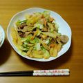 ひむぴよ's cooksnap of when they made ご飯がはかどる！明太マヨで肉野菜炒め.