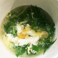 machin☻'s cooksnap of when they made 玉子と水菜のすまし汁.