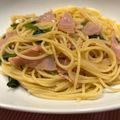 えびしお＠修行中's cooksnap of when they made ☆ほうれん草とベーコンの和風パスタ☆.