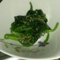 みずみず★'s cooksnap of when they made ホウレン草のゴマみそ和え.