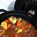 zaohezi's cooksnap of when they made ストウブ鍋で牛スジカレー.