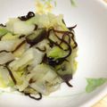 muyun's cooksnap of when they made なすと白菜の塩昆布和え.