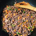 mizund's cooksnap of when they made 超簡単！ランチにいかが？ミンチ丼ぶり.