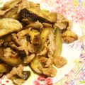yukanosuke's cooksnap of when they made 豚トロと茄子のピリ辛炒め.