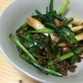 ユウちゃ's cooksnap of when they made にら！！とひき肉炒め♡.