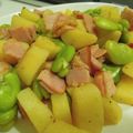 ビーグル＊びーすけ's cooksnap of when they made 簡単♡そら豆とベーコンのガーリック炒め.