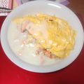 あみーご。's cooksnap of when they made 超簡単！ヘルシ～鮭のクリ～ムオムライス.