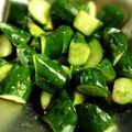 tmzw723's cooksnap of when they made やみつきおつまみきゅうり★大量消費★.