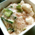 mihoyou's cooksnap of when they made たたき長芋ときゅうりの梅和え.