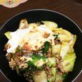 なっちズム's cooksnap of when they made 豚挽き肉とチンゲン菜の半熟卵のっけ丼♪.