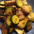 cihiie's cooksnap of when they made 鶏肉とズッキーニのカレー醤油炒め.