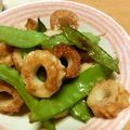 あいママっち's cooksnap of when they made きぬさやとちくわのバター炒め.