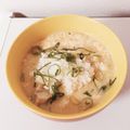 うさぎのためちゃん's cooksnap of when they made 簡単！ふわとろ鶏ネギ雑炊♪お夜食にも最適.