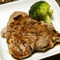 meg115's cooksnap of when they made ☆豚ヒレ肉のソテーバルサミコしょうゆ☆.