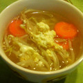 ☆ゆき☆★'s cooksnap of when they made もやしとたまごのスープfeat.チーズ.