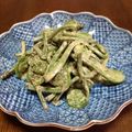 LDSE's cooksnap of when they made 簡単こごみのゴマドレッシング和え.